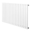 Oval single column radiator in white, measuring 600 x 1020mm, featuring sleek, vertical bars for modern heating solutions