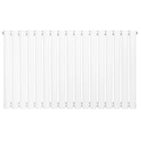 White oval single column radiator, 600 x 1020mm, featuring a sleek, modern design with smooth, rounded edges and a glossy finish