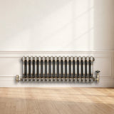 Traditional 2 Column Radiator - 300 x 830mm - Raw Metal