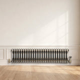 Traditional 2 Column Radiator - 300 x 1190mm - Raw Metal