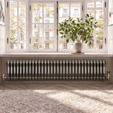 Traditional 2 Column Radiator - 300 x 1460mm - Raw Metal