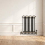 Traditional 2 Column Radiator - 600 x 425mm - Raw Metal