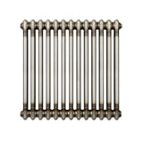 Traditional 2 Column Radiator - 600 x 605mm - Raw Metal