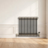 Traditional 2 Column Radiator - 600 x 605mm - Raw Metal