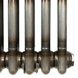 Traditional 2 Column Radiator - 600 x 605mm - Raw Metal