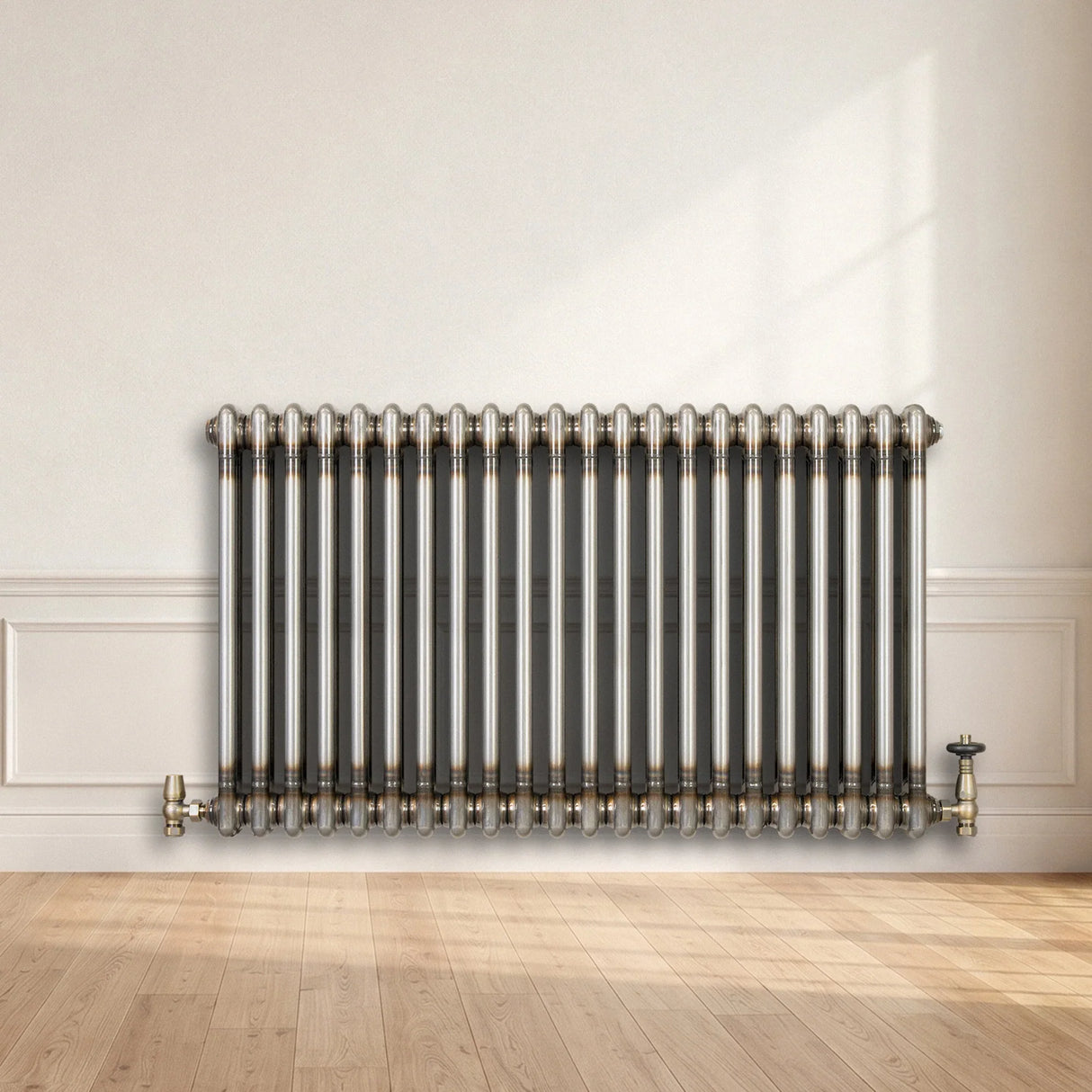 Traditional 2 Column Radiator - 600 x 1010mm - Raw Metal