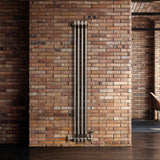 Traditional 2 Column Radiator - 1500 x 200mm - Raw Metal