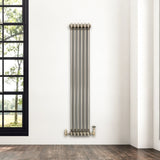 Traditional 2 Column Radiator - 1500 x 290mm - Raw Metal