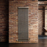 Traditional 2 Column Radiator - 1500 x 470mm - Raw Metal