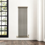 Traditional 2 Column Radiator - 1500 x 470mm - Raw Metal