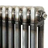 Traditional 2 Column Radiator - 1500 x 560mm - Raw Metal
