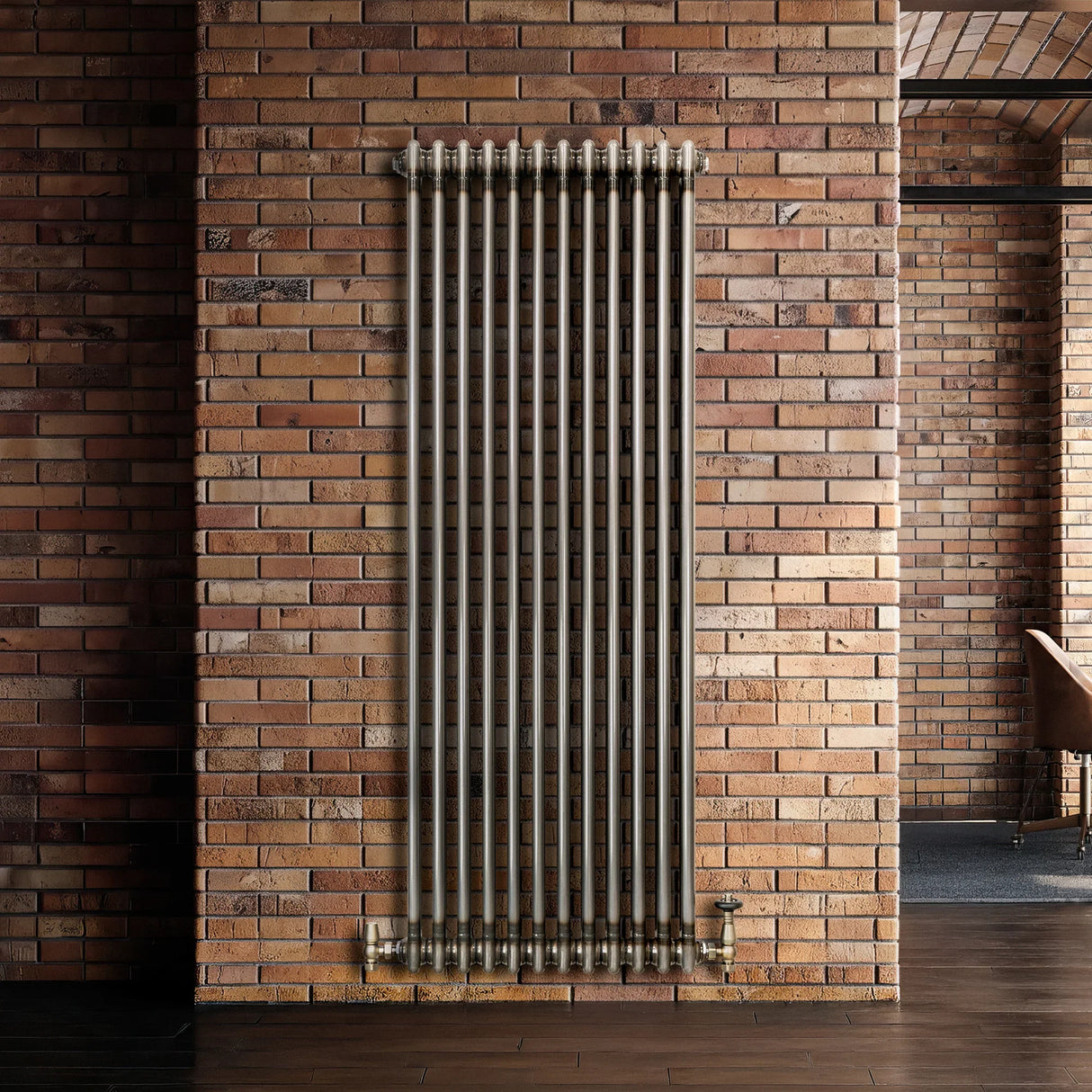 Traditional 2 Column Radiator - 1500 x 560mm - Raw Metal