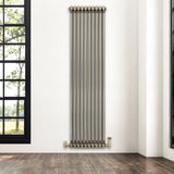 Traditional 2 Column Radiator - 1800 x 470mm - Raw Metal