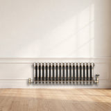 Traditional 3 Column Radiator - 300 x 650mm - Raw Metal