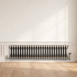 Traditional 3 Column Radiator - 300 x 1010mm - Raw Metal