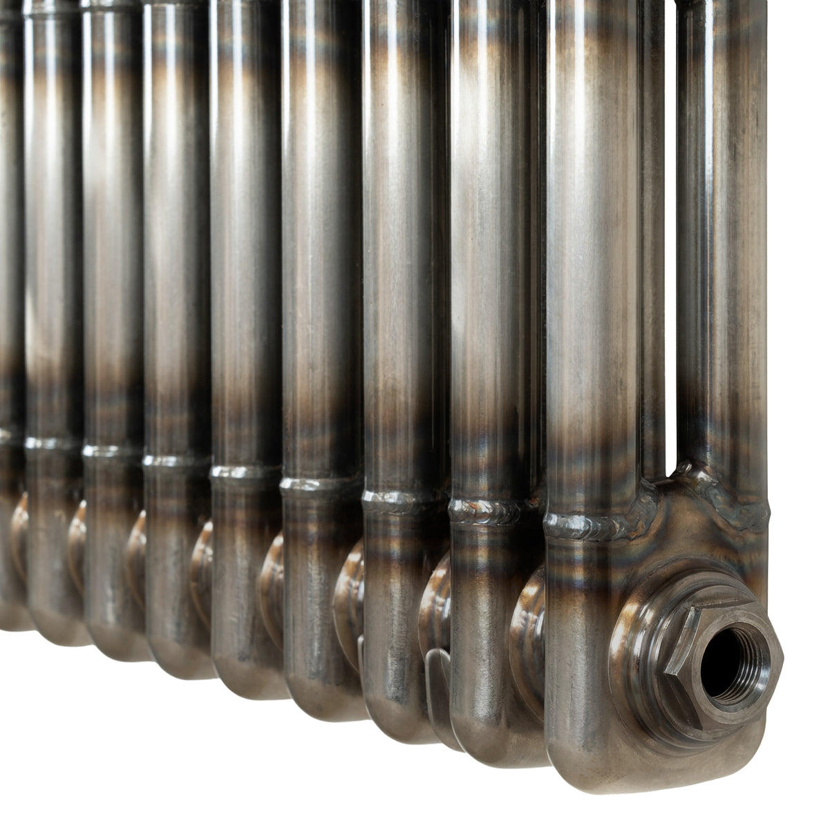 Traditional 3 Column Radiator - 1500 x 380mm - Raw Metal