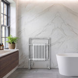 Traditional Heated Towel Rail Radiator – 950mm x 660mm  – White