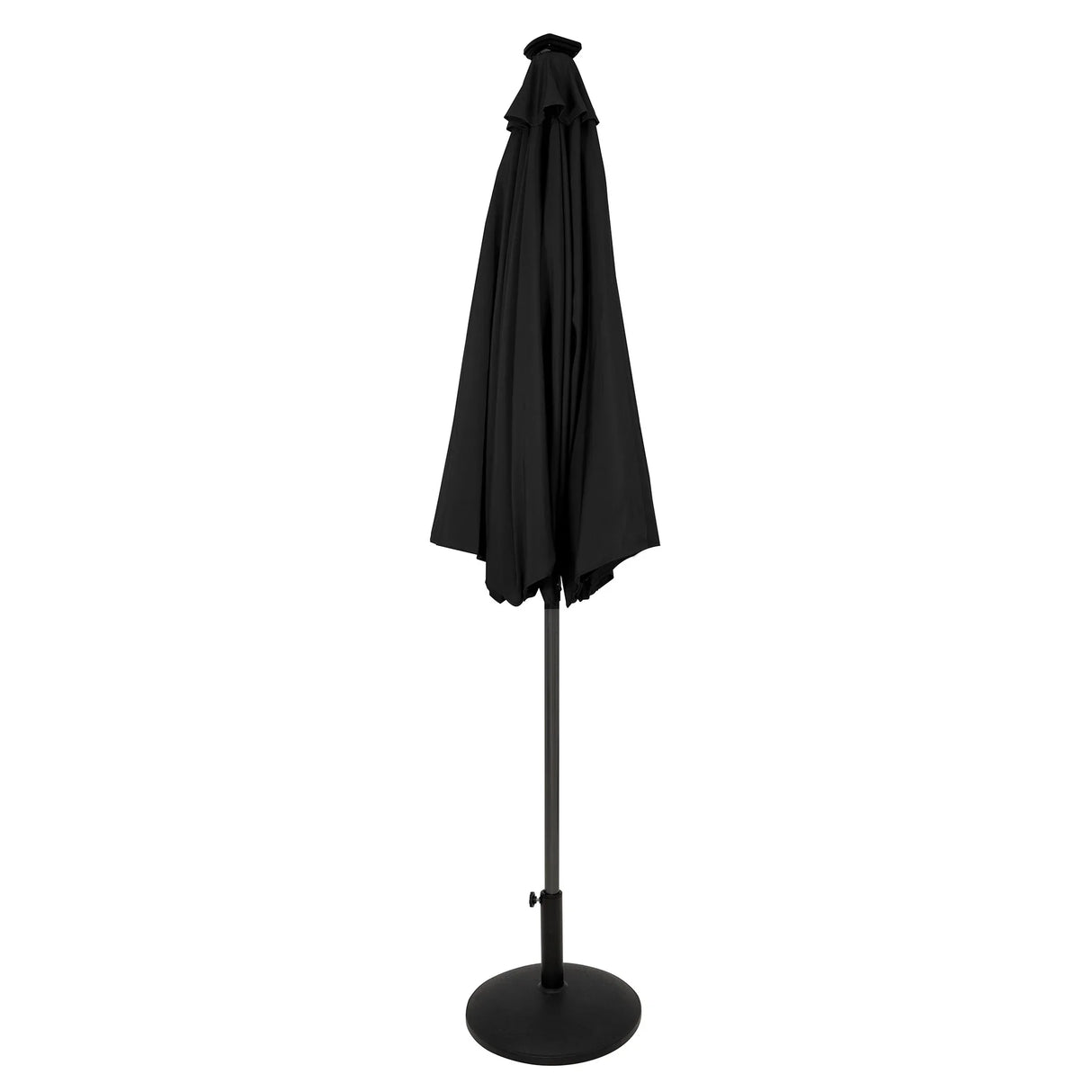 LED Tilt Parasol 2.7m With Tilt Base – Black