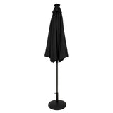 LED Tilt Parasol 2.7m With Tilt Base – Black