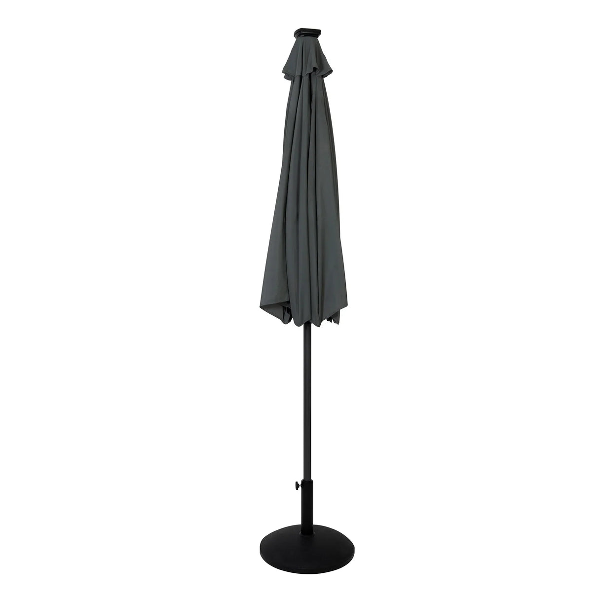 LED Tilt Parasol 2.7m With Tilt Base – Grey
