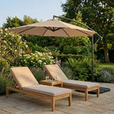 Cantilever Parasol 3m With Square Base – Beige