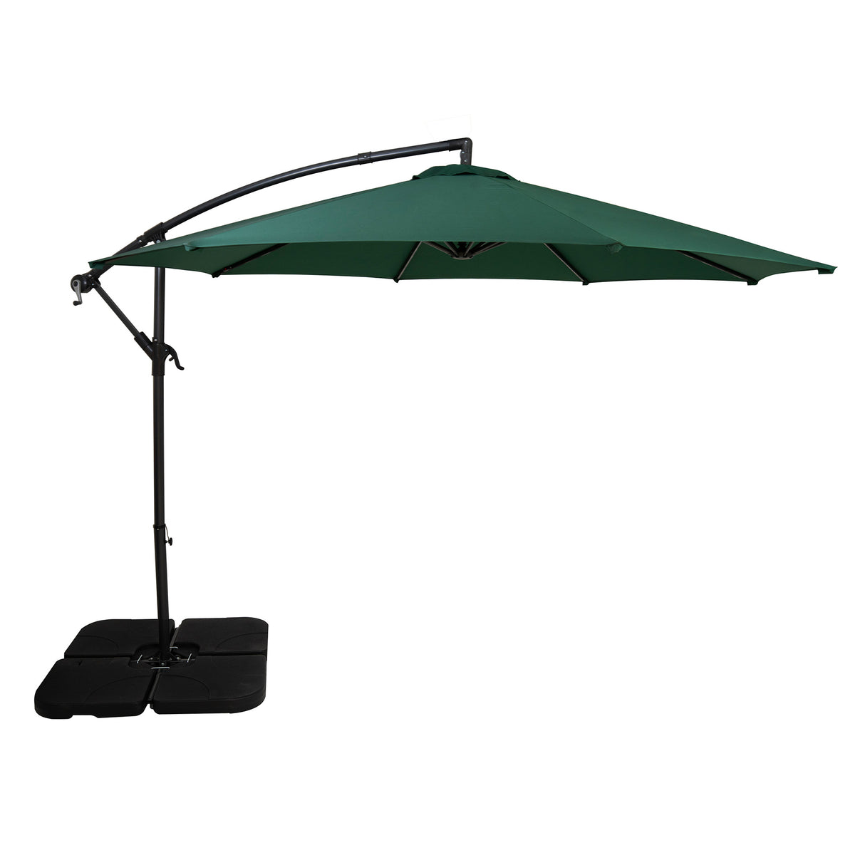 Cantilever Parasol 3m With Square Base – Green