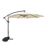 Cantilever Parasol 3m With Half Fan Base – Cream
