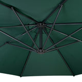 Cantilever Parasol 3m With Full Fan Base – Green