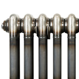 Traditional 2 Column Radiator & Valves – 1800mm x 290mm - Raw Metal