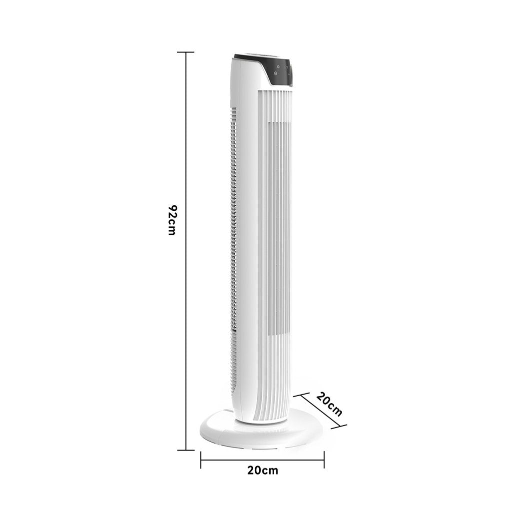 45W Tower Fan – 3 Speed with Remote