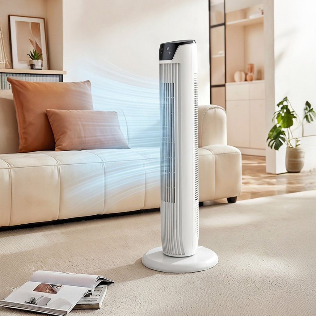 45W Tower Fan – 3 Speed with Remote