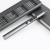 ilabPRO Electric Precision Screwdriver Set featuring a sleek silver screwdriver with interchangeable bits and a compact storage case