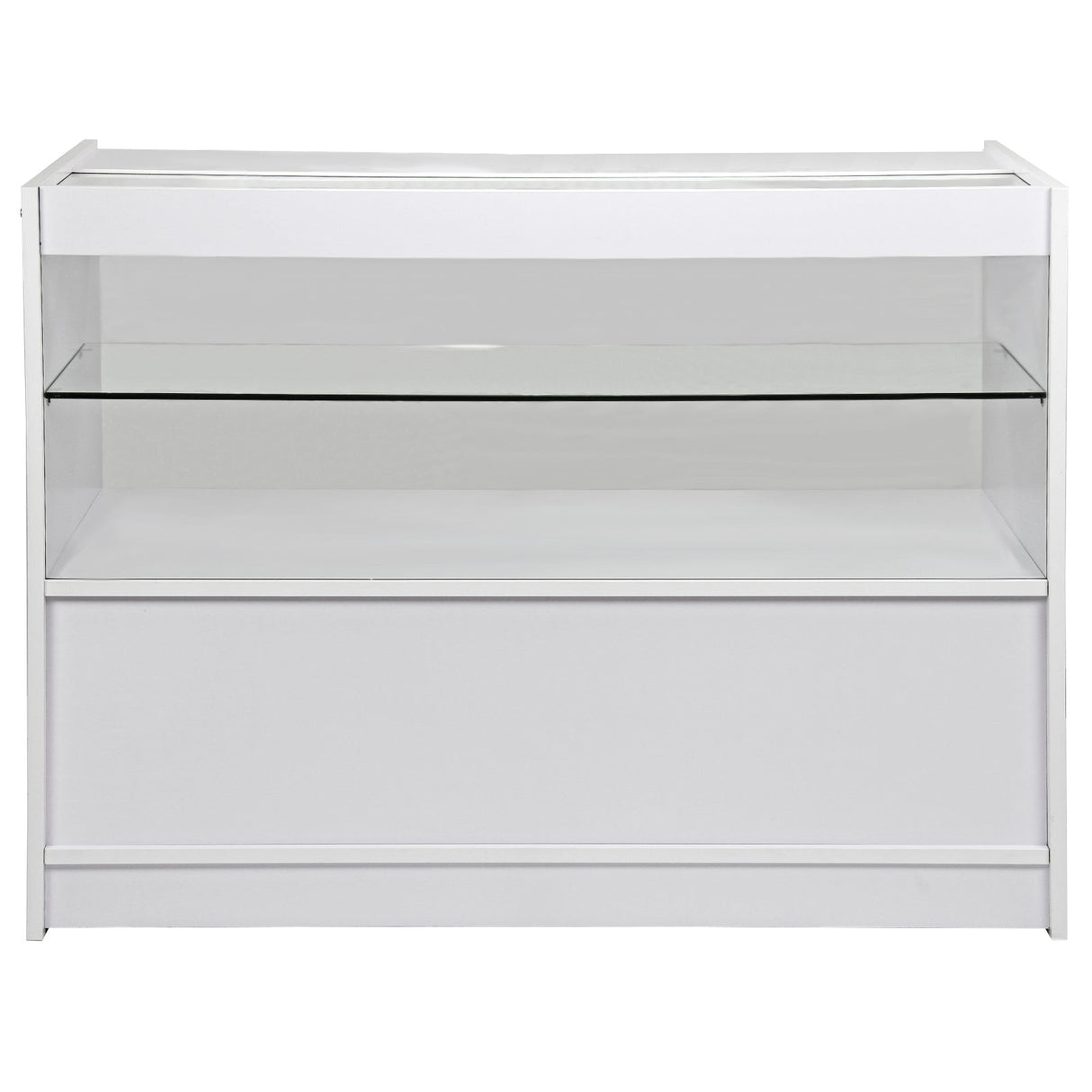 Pegasus Brilliant White Shop Counter & Retail Display Set