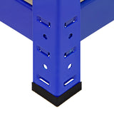 5 x T-Rax 90cm Blue Racking & Bay Connectors
