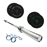 7ft Olympic Weightlifting Bar & Bumper Weight Plate Sets - Body Revolution