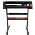 38cm clam press with a sturdy black frame, red accents, and user-friendly control panel for precise vinyl cutting