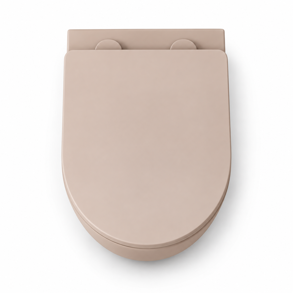 Wall-Hung Rimless Toilet with Seat – Mocca Matt