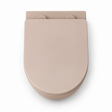 Wall-Hung Rimless Toilet with Seat – Mocca Matt