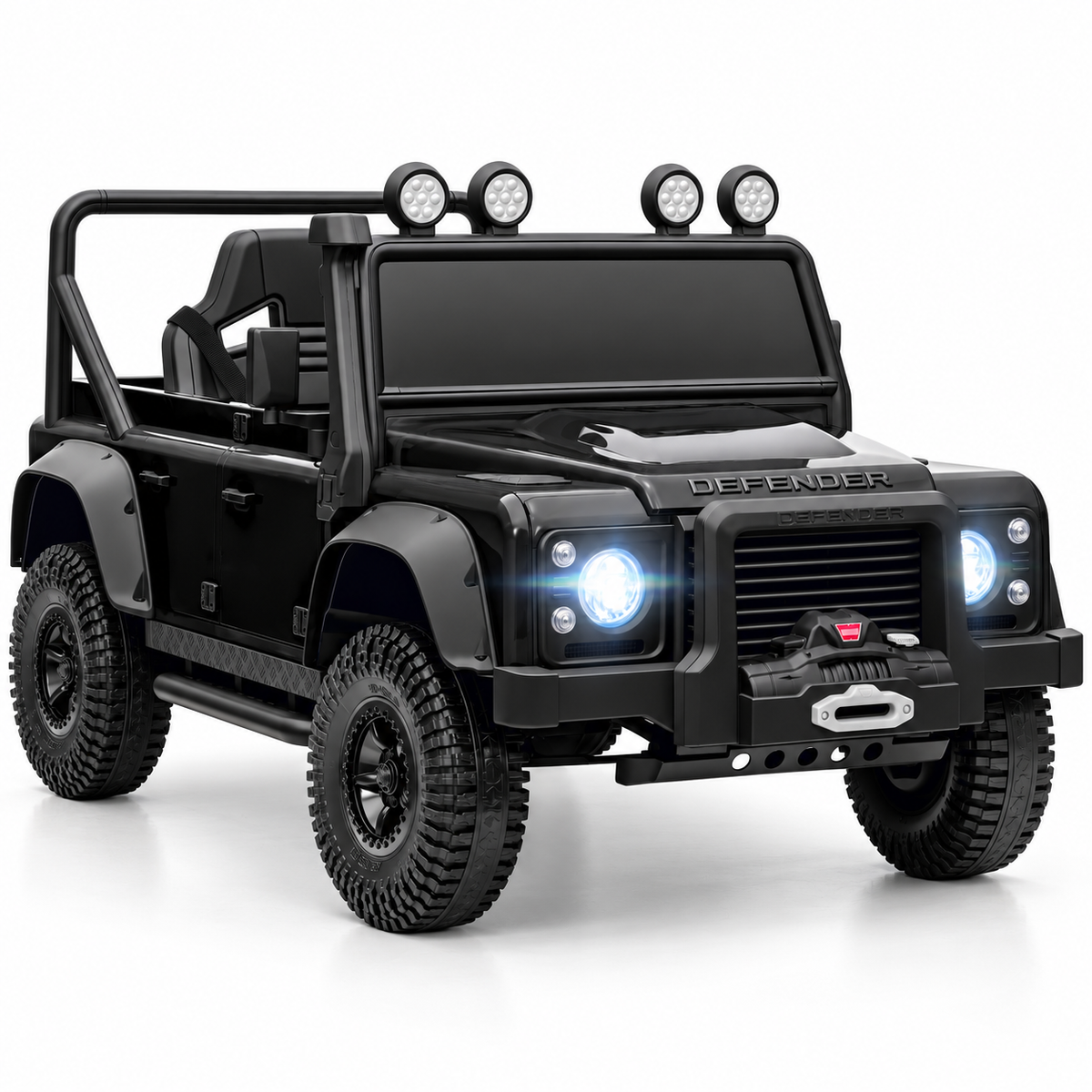Licensed Land Rover Kids Electric Ride- – Black