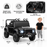 Licensed Land Rover Kids Electric Ride- – Black