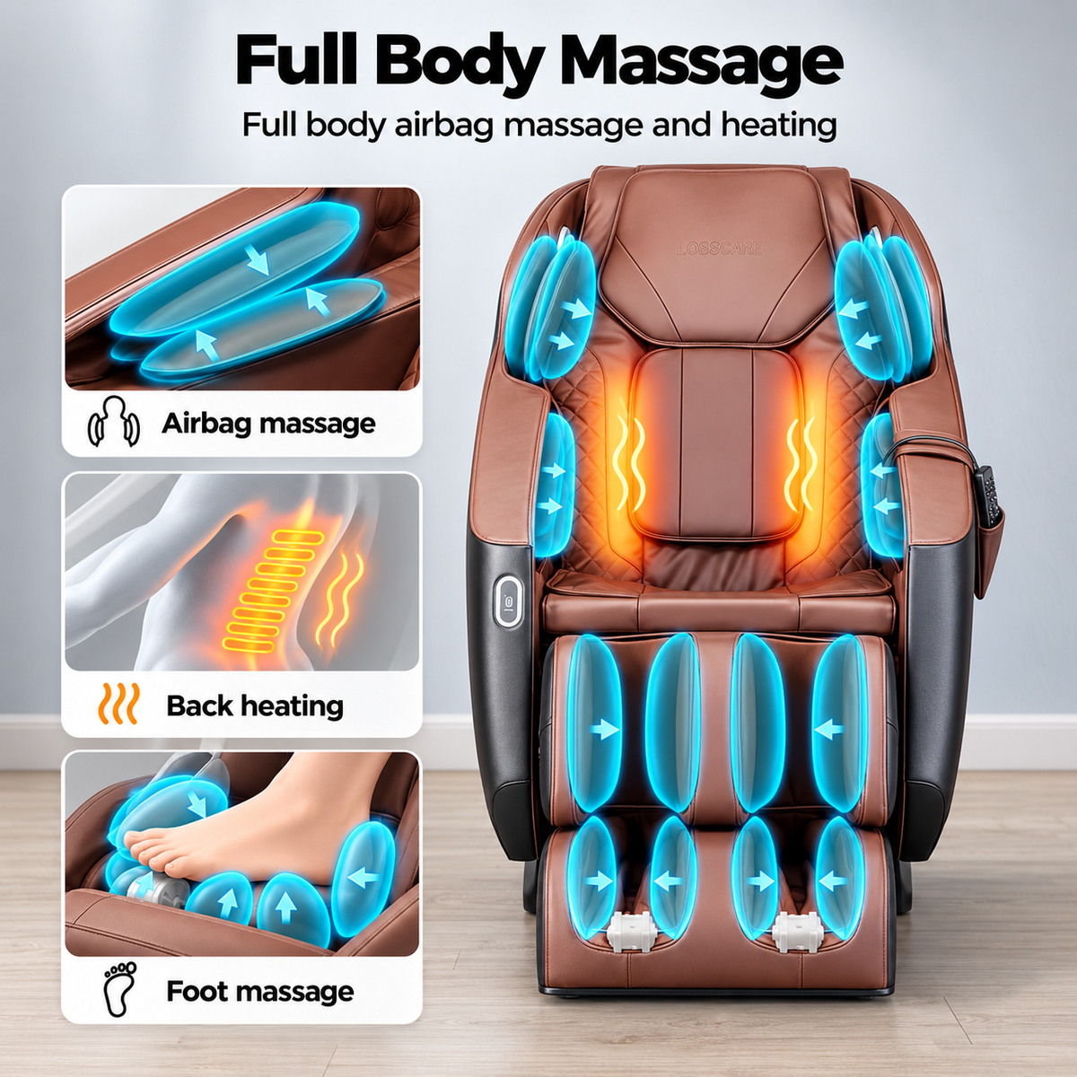 Full Body Massage Chair with Heating-Zero Gravity