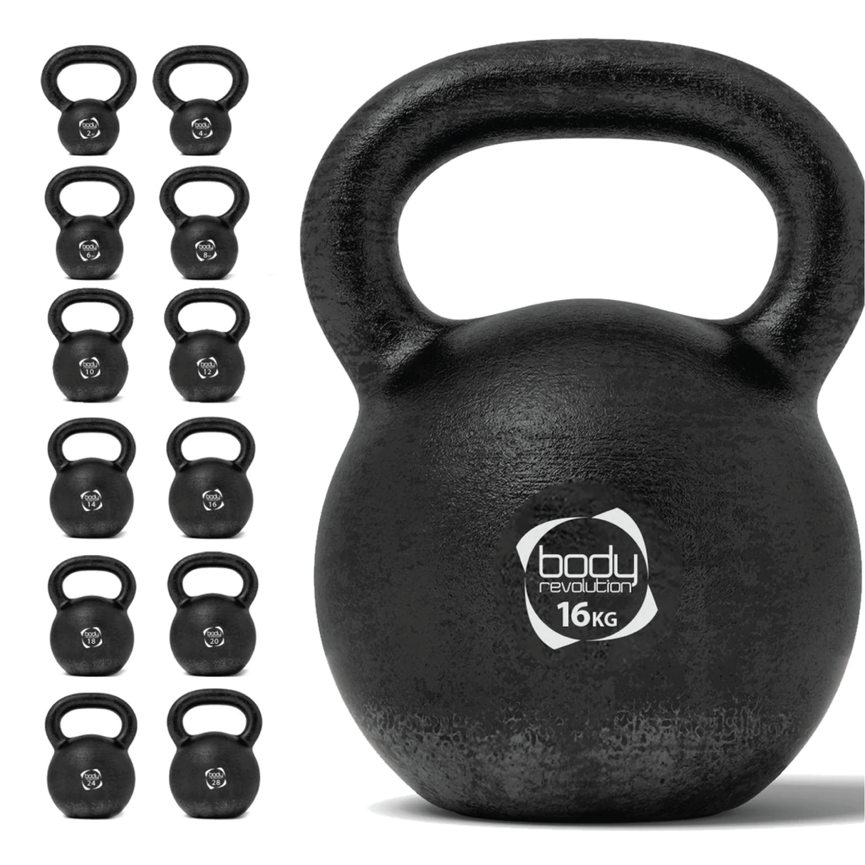 Body Revolution 16 kg Cast Iron Kettlebells