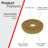 2 x 1.5kg Fractional Bumper Plates