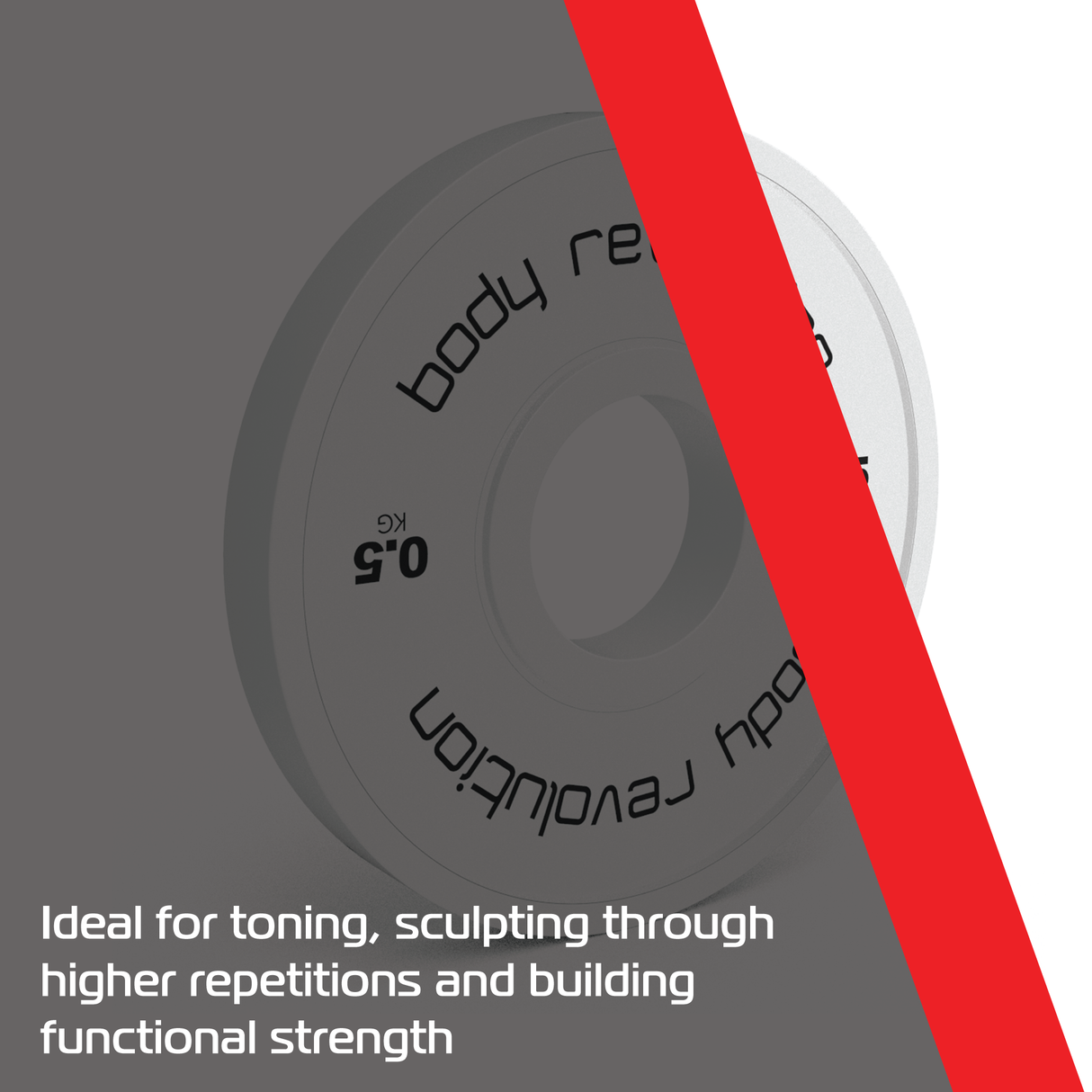 2 x 0.5kg Fractional Bumper Plates