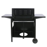 Black Rattan Corner Sofa Set & 4-Burner Gas BBQ Grill Bundle