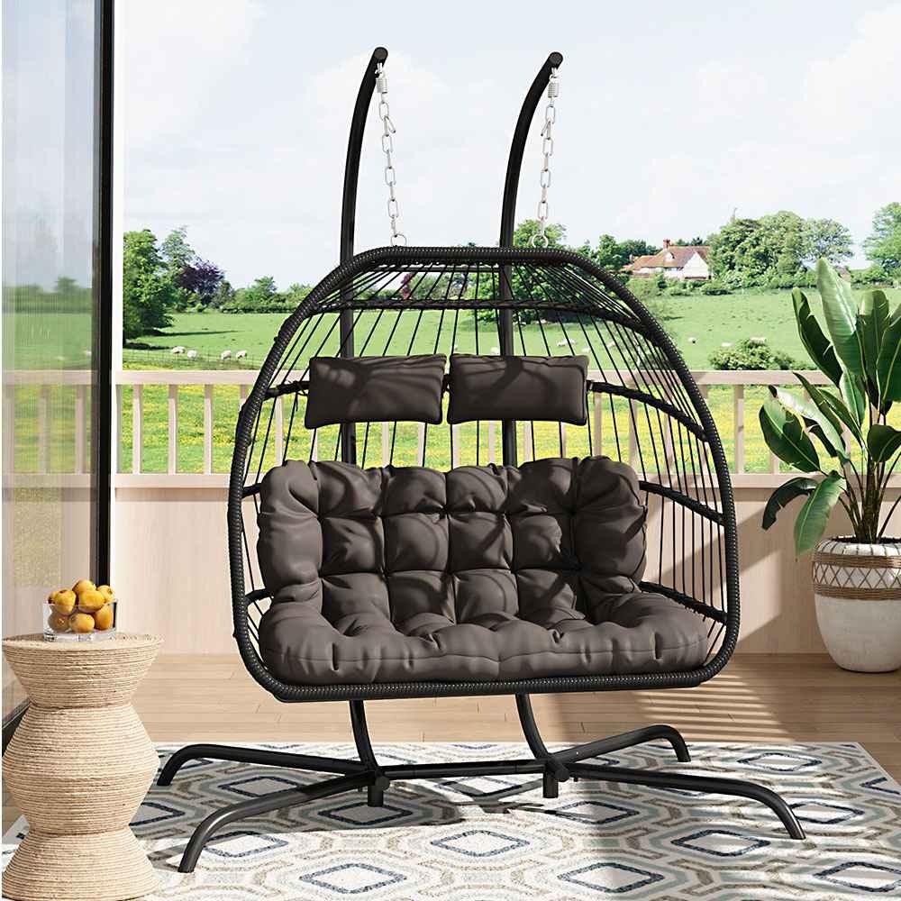 Hanging 2-Seater Egg Chair
