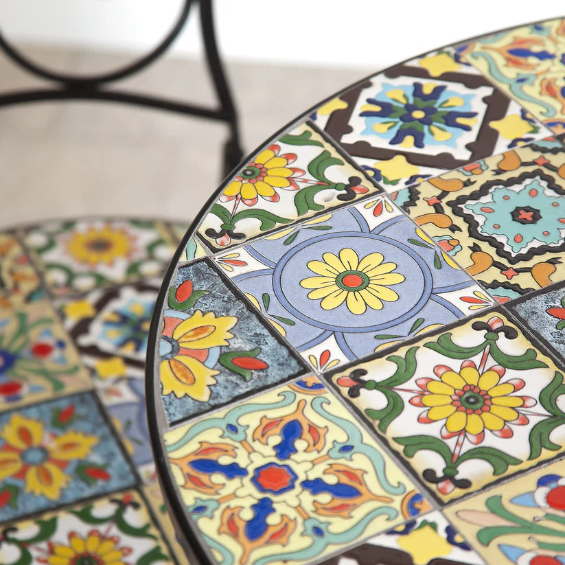 Majorelle Mosaic Bistro Set