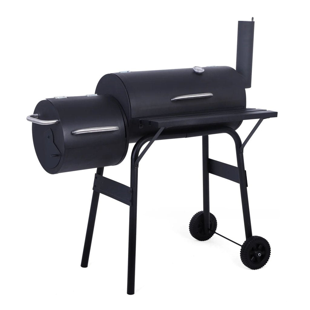 Charcoal BBQ Grill with Offset Smoker