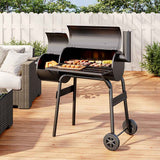 Charcoal BBQ Grill with Offset Smoker