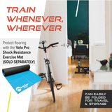 Black Velo Pro Fluid Turbo Trainer with Mat